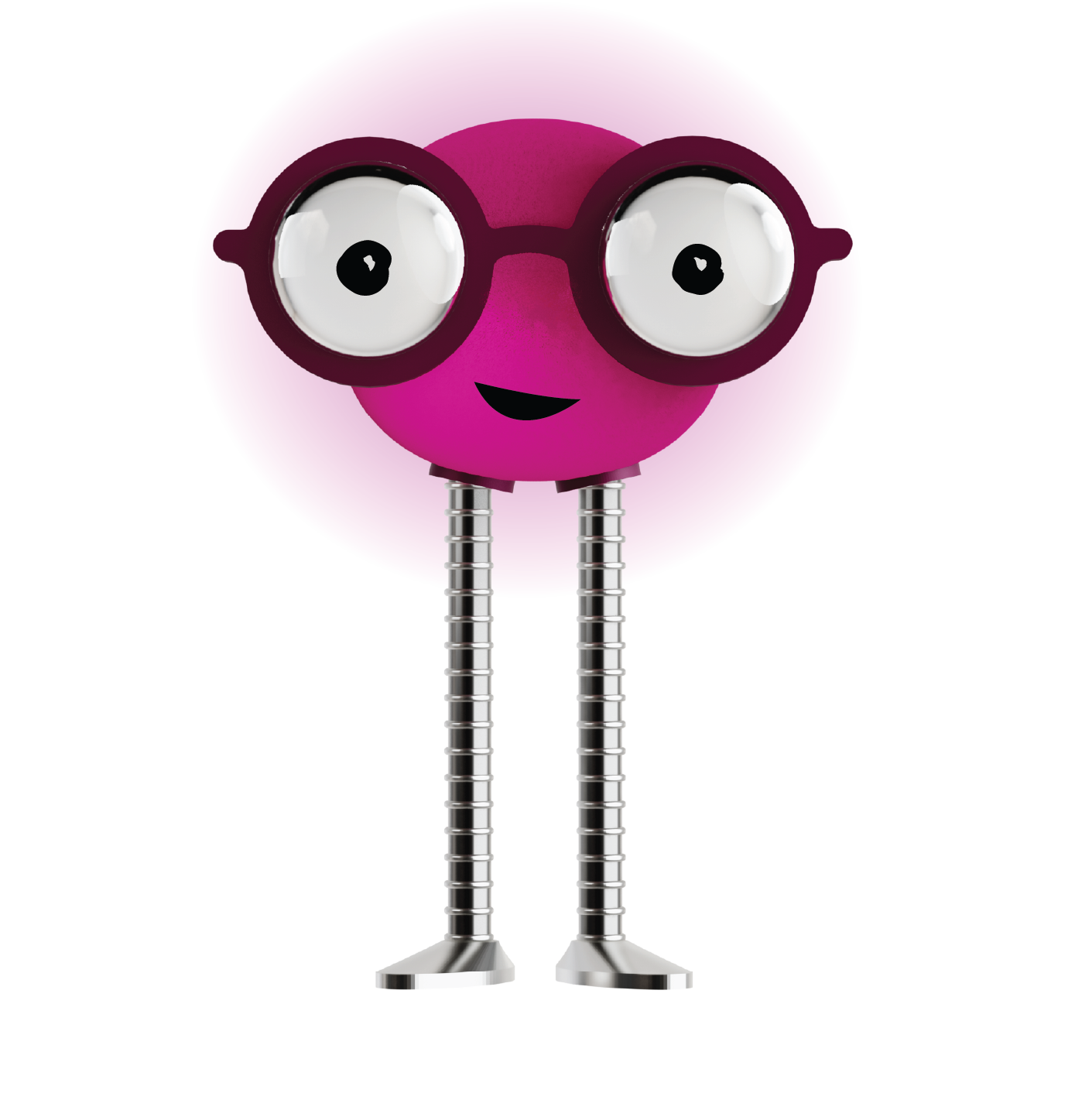 MaximEyesAI powered by EVAA with EVAA character illustration